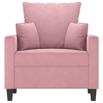 Sessel Rosa 60 cm Samt