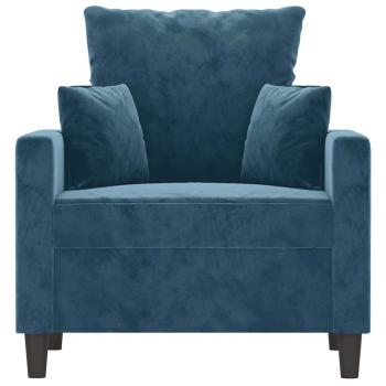 Sessel Blau 60 cm Samt