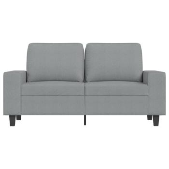 2-Sitzer-Sofa Hellgrau 120 cm Stoff