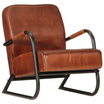 ARDEBO.de - Sessel Braun Echtleder