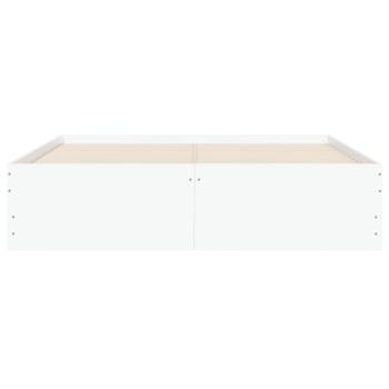 Bettgestell mit Schubladen Weiß 120x190 cm Holzwerkstoff