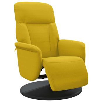 Relaxsessel mit Fußteil Gelb Samt