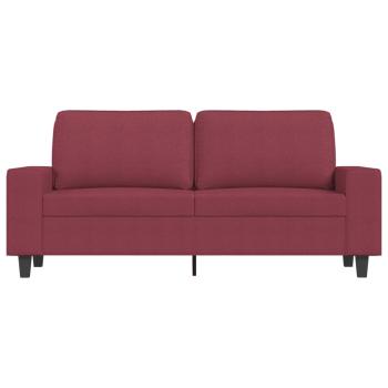 2-Sitzer-Sofa Weinrot 140 cm Stoff