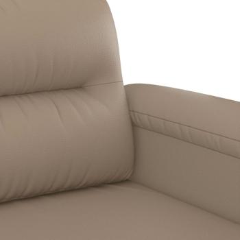 2-Sitzer-Sofa Cappuccino 120 cm Kunstleder