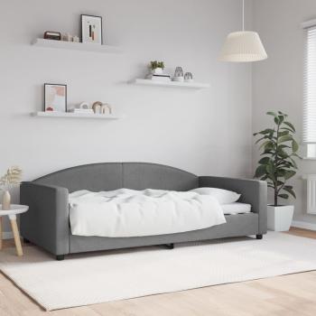 ARDEBO.de - Tagesbett Dunkelgrau 100x190 cm Stoff