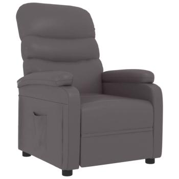Relaxsessel Grau Kunstleder