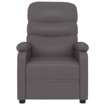 Relaxsessel Grau Kunstleder