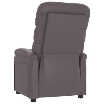 Relaxsessel Grau Kunstleder