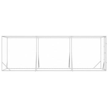 Outdoor-Hundezwinger Silbern 2x6x2 m Verzinkter Stahl