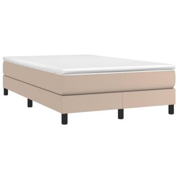 Boxspringbett Matratze Cappuccino 120x190 cm Kunstleder