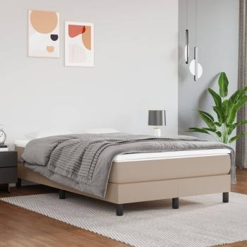Boxspringbett Matratze Cappuccino 120x190 cm Kunstleder