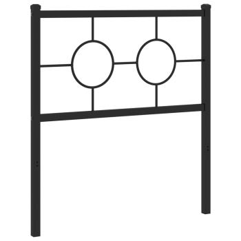 Ersatz-Kopfteil Metall Schwarz 80 cm