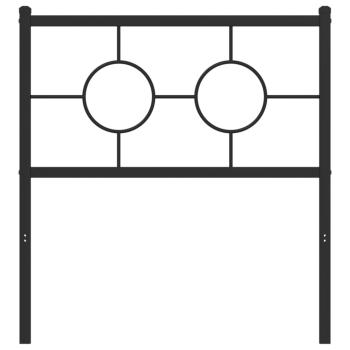 Ersatz-Kopfteil Metall Schwarz 80 cm