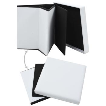 Hocker mit Stauraum 2 Stk. Wei? Kunstleder