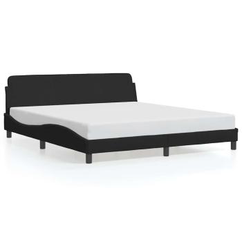 Bettgestell "Dover" Schwarz 183x213 cm Kunstleder