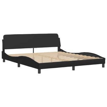 Bettgestell "Dover" Schwarz 183x213 cm Kunstleder