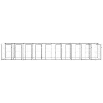 Outdoor-Hundezwinger Verzinkter Stahl 24,2 m²