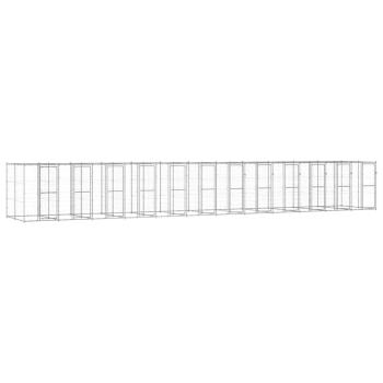 ARDEBO.de - Outdoor-Hundezwinger Verzinkter Stahl 29,04 m²