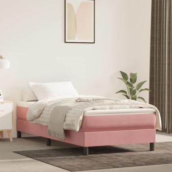 ARDEBO.de - Taschenfederkernmatratze Mittel Rosa 120x190x20 cm Samt