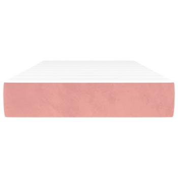 Taschenfederkernmatratze Mittel Rosa 120x190x20 cm Samt