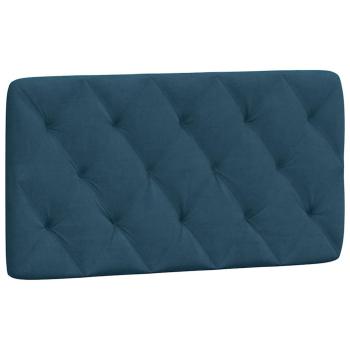 Bettgestell ohne Matratze Blau 100x200 cm Samt