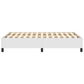 Bettgestell ohne Matratze Weiß 120x190 cm Kunstleder