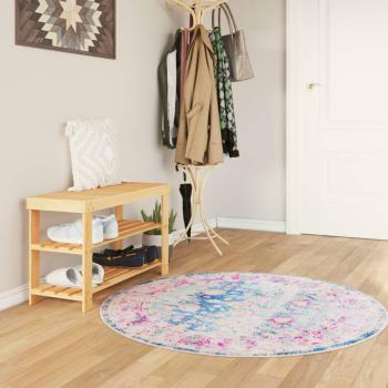 ARDEBO.de - Teppich Waschbar Mehrfarbig Ø 120 cm