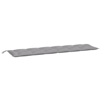 Gartenbank-Auflage Grau 200x50x7 cm Oxford-Gewebe