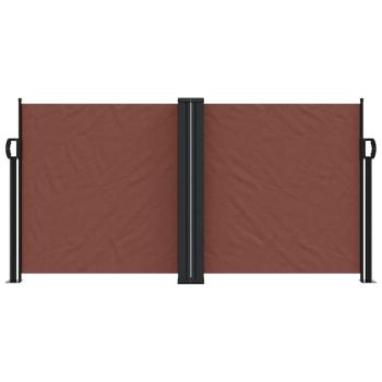 Seitenmarkise Ausziehbar Braun 120x1000 cm
