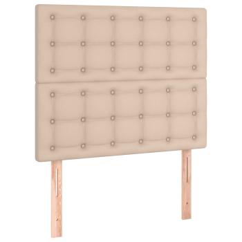 Bettgestell ohne Matratze Cappuccino 120x190cm Kunstleder