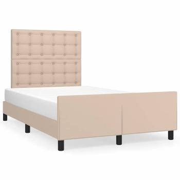 Bettgestell ohne Matratze Cappuccino 120x190cm Kunstleder