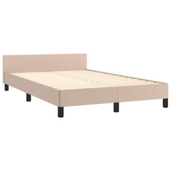 Bettgestell ohne Matratze Cappuccino 120x190cm Kunstleder