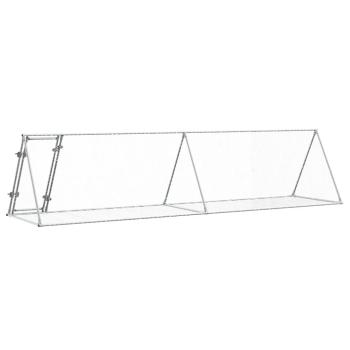 Hasenstall Silbern 400x105x91 cm Verzinkter Stahl
