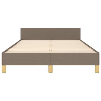 Bettgestell ohne Matratze Taupe 120x190 cm Stoff