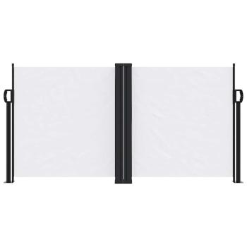 Seitenmarkise Ausziehbar Weiß 120x600 cm