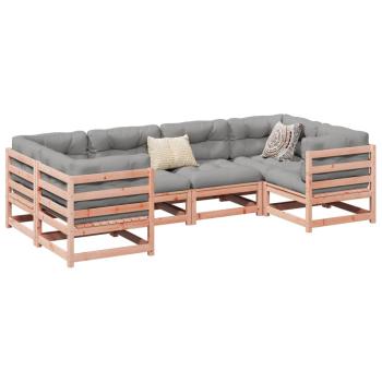 ARDEBO.de - 6-tlg. Garten-Sofagarnitur Massivholz Douglasie
