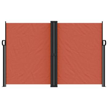 Seitenmarkise Ausziehbar Terrakottarot 160x1200 cm
