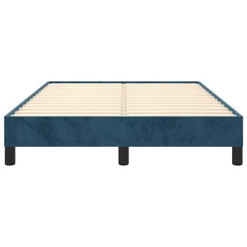 Bettgestell ohne Matratze Dunkelblau 120x190 cm Samt
