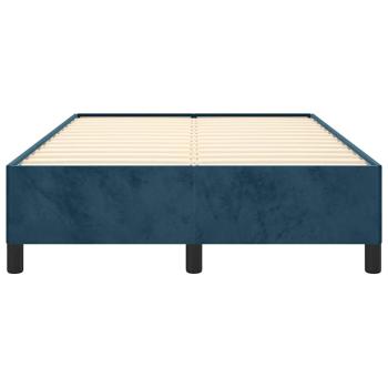 Bettgestell ohne Matratze Dunkelblau 120x190 cm Samt