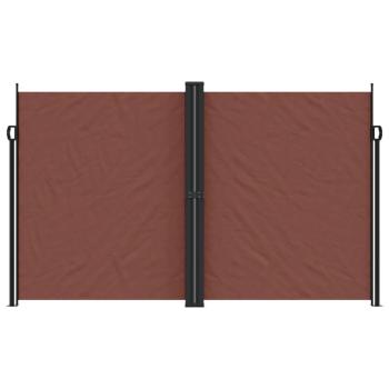 Seitenmarkise Ausziehbar Braun 200x1200 cm