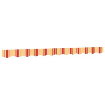 Markisenvolant Gelb und Orange Gestreift 300 cm