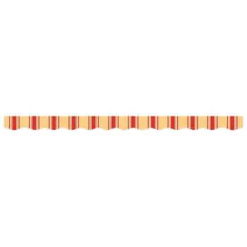 Markisenvolant Gelb und Orange Gestreift 300 cm