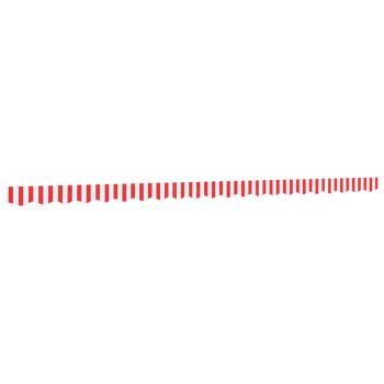 Markisenvolant Rot und Weiß Gestreift 500 cm
