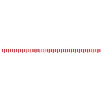 Markisenvolant Rot und Weiß Gestreift 500 cm