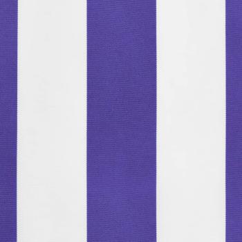 Markisenvolant Blau und Weiß Gestreift 400 cm