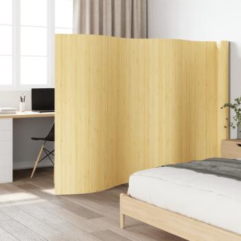 ARDEBO.de - Paravent Hell Natur Breite 800 cm Höhe 165 cm Bambus