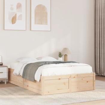 ARDEBO.de - Massivholzbett ohne Matratze 135x190 cm Kiefernholz