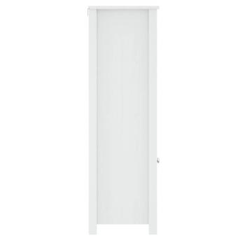 Badschrank BERG Weiß 40x34x110 cm Massivholz Kiefer