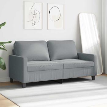 2-Sitzer-Sofa Hellgrau 140 cm Stoff