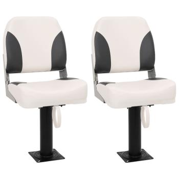ARDEBO.de - Klappbarer Bootsitz 2er-Set Niedrige R?ckenlehne